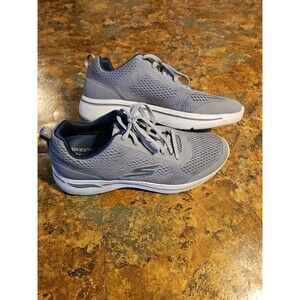 Skechers Shoes Mens 10.5 Go Walk Arch Fit Idyllic Sneakers 216116 Gray Navy Blue
